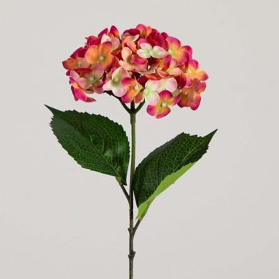 Image showing 8 th Nearly Natural 20 in. Artificial Hydrangea Flower Stems, 3 pc., Pink