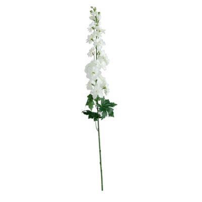 Image showing  39 in. Artificial Delphinium Flower Stems, 3 pc., White