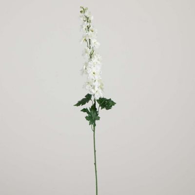 Image showing 6 th Nearly Natural 39 in. Artificial Delphinium Flower Stems, 3 pc., White
