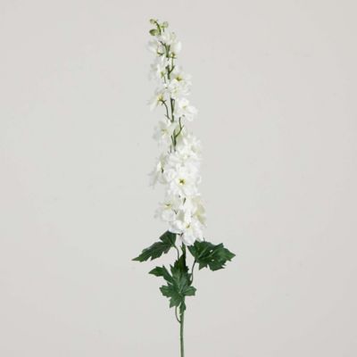 Image showing 7 th Nearly Natural 39 in. Artificial Delphinium Flower Stems, 3 pc., White