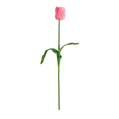 Nearly Natural 25 in. Artificial Tulip Flower Stems, 3 pc., Pink
