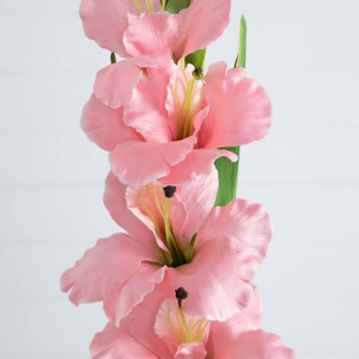 Image showing  45 in. Artificial Gladiolus Flower Stems, 3 pc., Pink