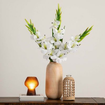 Image showing  45 in. Artificial Gladiolus Flower Stems, 3 pc., White