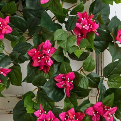 Image showing  37 in. Artificial Bougainvillea Hanging Plant, 2 pc.