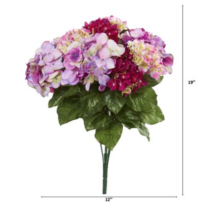 Image showing  Artificial 19 in. Hydrangea Plants, 3 pc.