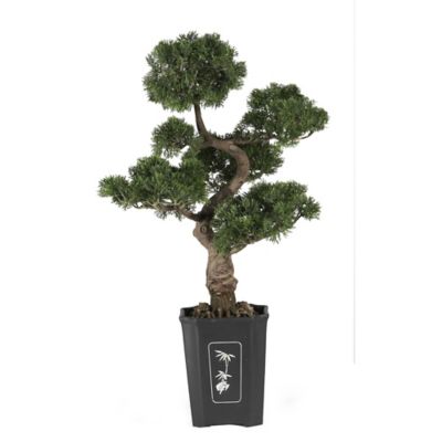 Nearly Natural 36 in. Artificial Cedar Bonsai Silk Plant