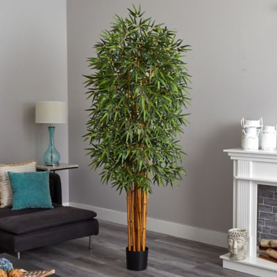 Image showing  7 ft. Artificial Curved Bamboo Silk Tree