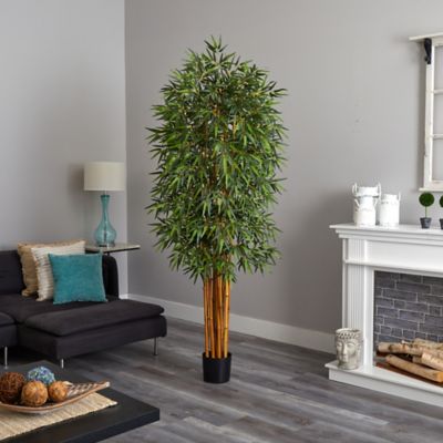 Image showing  7 ft. Artificial Curved Bamboo Silk Tree