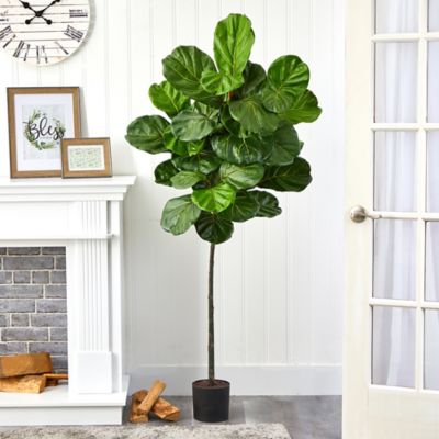 Image showing  66 in. Artificial Fiddle Leaf Tree