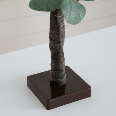 Image showing  2 ft. Pre-Lit Artificial Eucalyptus Tree