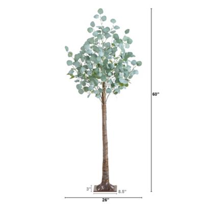 Image showing  5 ft. Pre-Lit Artificial Eucalyptus Tree