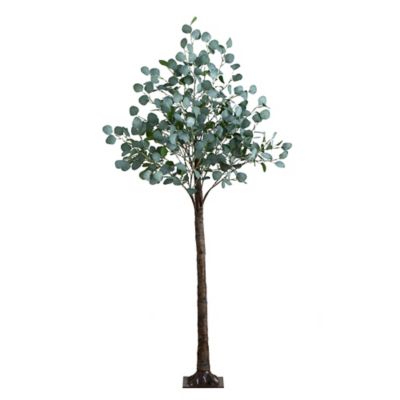 Image showing  6 ft. Pre-Lit Artificial Eucalyptus Tree