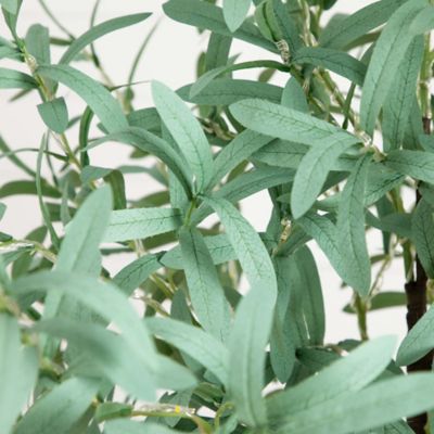 Image showing  6 ft. Pre-Lit Artificial Olive Tree with Warm White LED Lights