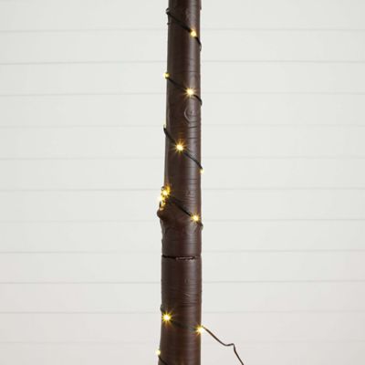 Image showing 6 th Nearly Natural 6 ft. Pre-Lit Artificial Palm Tree with Warm White LED Lights, UV Resistant, Indoor/Outdoor