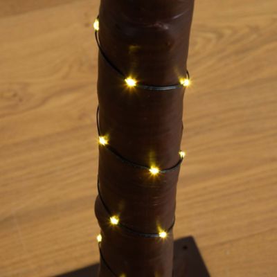 Image showing 7 th Nearly Natural 6 ft. Pre-Lit Artificial Palm Tree with Warm White LED Lights, UV Resistant, Indoor/Outdoor
