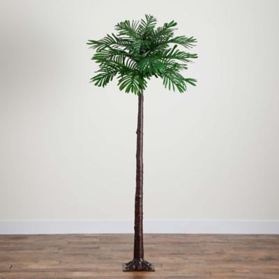 Image showing 9 th Nearly Natural 6 ft. Pre-Lit Artificial Palm Tree with Warm White LED Lights, UV Resistant, Indoor/Outdoor