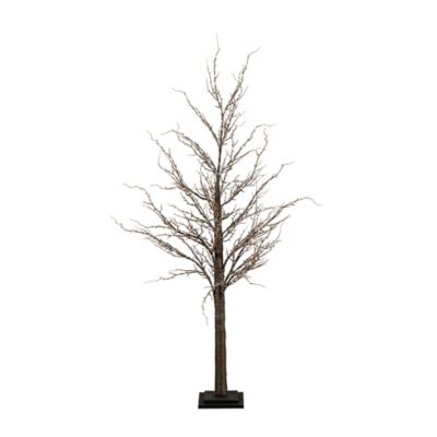 Nearly Natural 5 ft. Pre-Lit Artificial Twig Tree with Warm White LED Lights