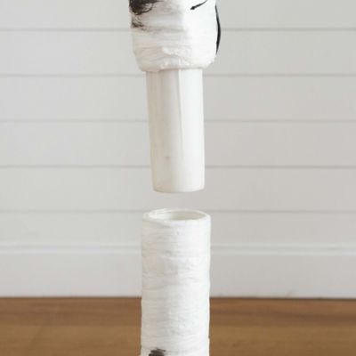 Image showing  6 ft. Pre-Lit Artificial White Birch Tree with Color Changing LED Lights