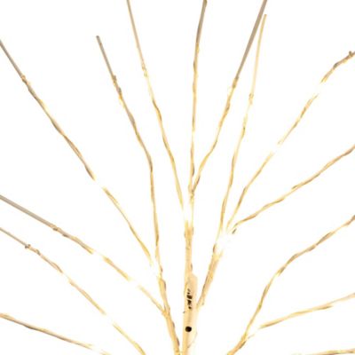 Image showing  2 ft. Pre-Lit Artificial White Birch Branches with Warm White LED Lights, 2 pc.