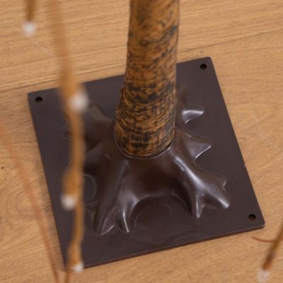 Image showing 5 th Nearly Natural 4 ft. Pre-Lit Artificial Willow Tree with Warm White LED Lights