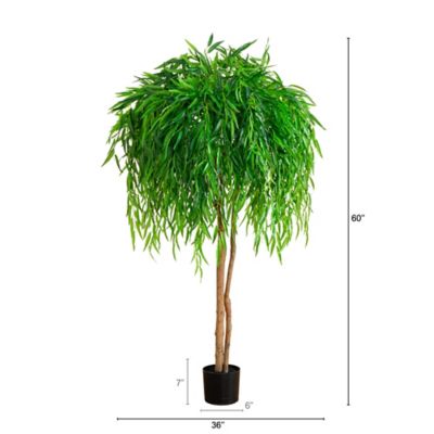 Image showing  5 ft. Artificial Willow Tree, Real Touch