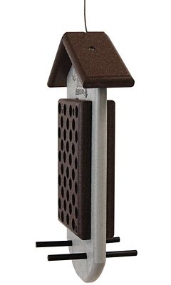 Image showing  Amish Made Recycled Plastic Two Sided Peanut Butter Feeder