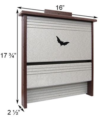 Image showing  Amish Made Recycled Plastic Single Cell Bat House, 20 bats