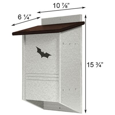 Image showing  Amish Made Recycled Plastic Triple Cell Bat House, 40 bats