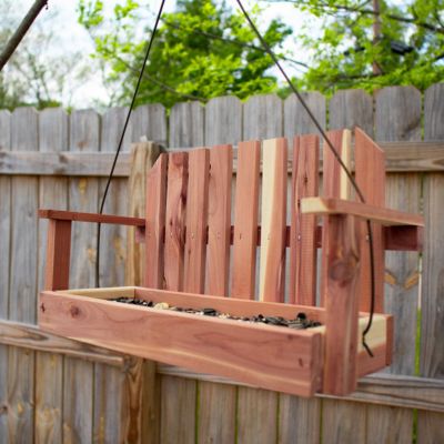 Prime Retreat Amish Made Cedar Swing Seed Feeder