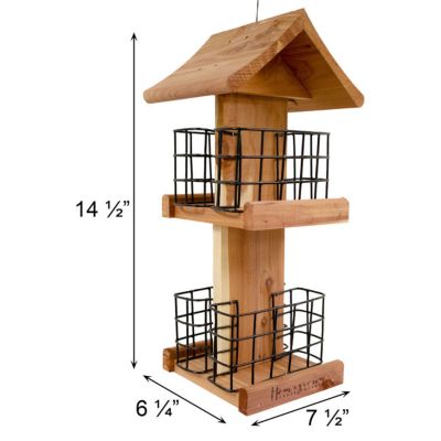 Image showing  Amish Made Cedar Quad Suet Cake Tower