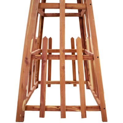 Image showing  Amish Made Large Cedar Pyramid Trellis by Prime Retreat, 72 ft.