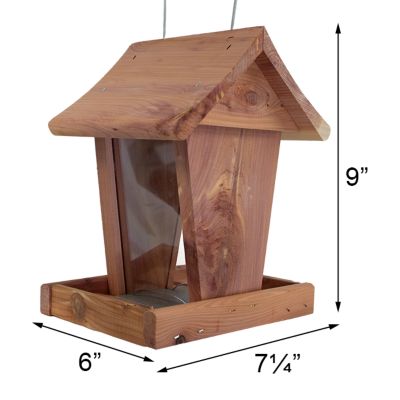 Image showing  Amish Made Cedar Small Hopper Feeder by Prime Retreat