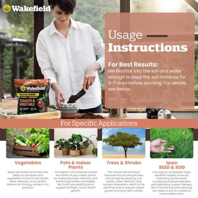 Image showing 5 th Wakefield BioChar 2 qt. Biochar for Tomato and Vegetables