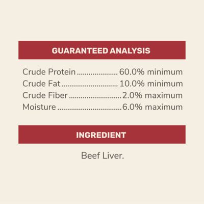 Image showing  Beef Liver Bites High-Protein Freeze-Dried Dog Treats, 5.3 oz.