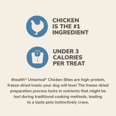 Image showing  Chicken Bites High-Protein Freeze-Dried Dog Treats, 4.4 oz.