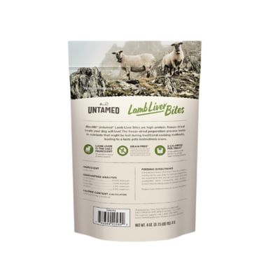 Image showing  Lamb Liver Bites High-Protein Freeze-Dried Dog Treats, 4 oz.