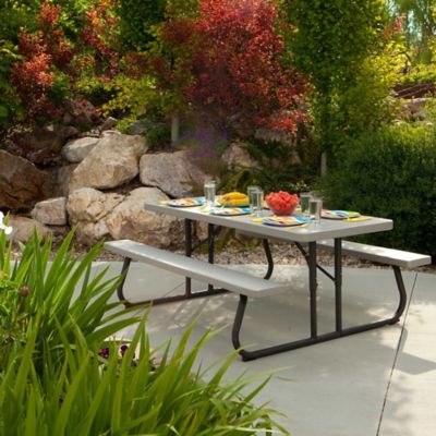 Image showing  6 ft. Classic Folding Picnic Table