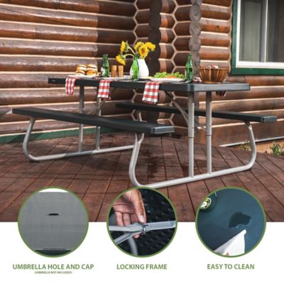 Image showing  6 ft. Classic Folding Picnic Table