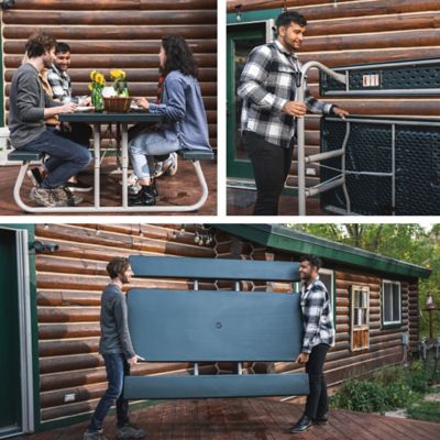 Image showing 5 th Lifetime 6 ft. Classic Folding Picnic Table