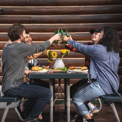 Image showing 6 th Lifetime 6 ft. Classic Folding Picnic Table