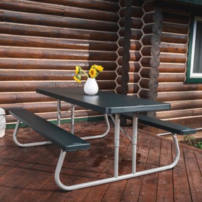 Image showing 9 th Lifetime 6 ft. Classic Folding Picnic Table