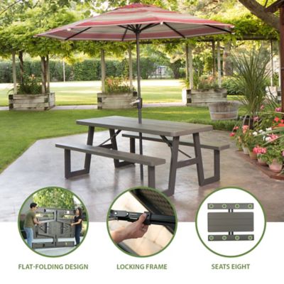 Image showing  6 ft. W Frame Folding Picnic Table
