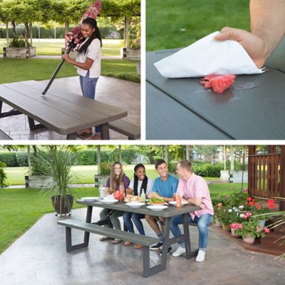 Image showing  6 ft. W Frame Folding Picnic Table