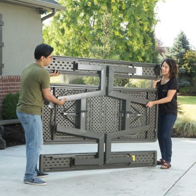 Image showing 5 th Lifetime 6 ft. W Frame Folding Picnic Table