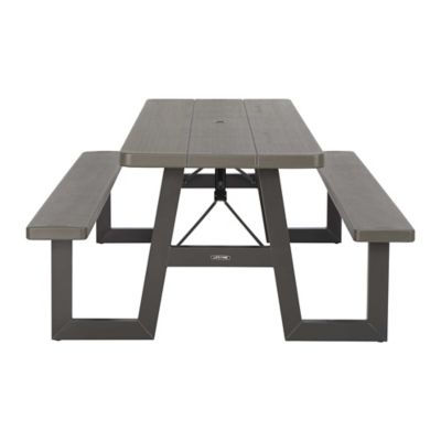 Image showing 9 th Lifetime 6 ft. W Frame Folding Picnic Table
