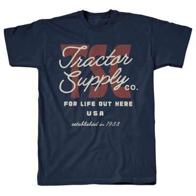 Tractor Supply Men's Short-Sleeve Graphic T-Shirt, Navy