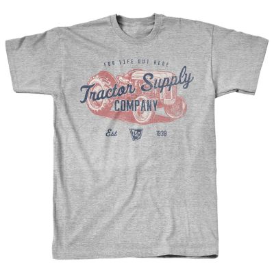 Tractor Supply Men's Tractor Short-Sleeve Graphic T-Shirt, Gray