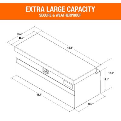 Image showing  42 in. Wide Diamond Tread Aluminum All-Purpose Chest