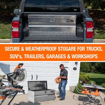 Image showing  42 in. Wide Diamond Tread Aluminum All-Purpose Chest