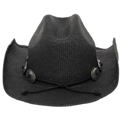 Image showing  Women's Black Concho Cowboy Hat